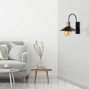 Aplica de perete, Luin, 534LUN3832, Metal, Negru imagine