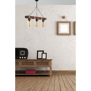 Lustra, Luin, 534LUN3370, Lemn, Galben imagine