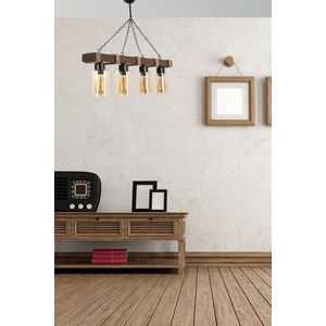 Lustra, Luin, 534LUN3371, Lemn, Galben imagine