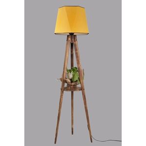 Lampadar, Luin, 534LUN3266, Lemn de brad, Galben mustar imagine