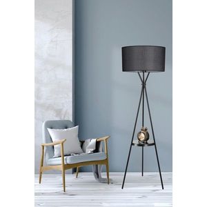 Lampadar, Luin, 534LUN3713, Metal, Negru imagine