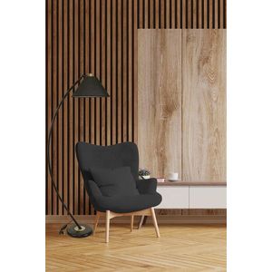 Lampadar, Luin, 534LUN4196, Metal, Negru imagine