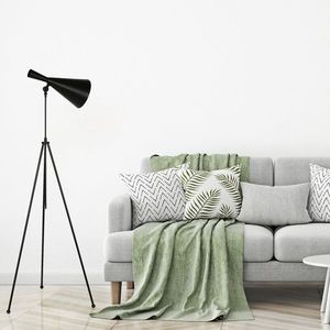 Lampadar, Luin, 534LUN3246, Metal, Negru imagine