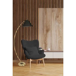Lampadar, Luin, 534LUN4194, Metal, Negru imagine