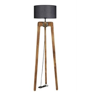 Lampadar, Luin, 534LUN4421, Lemn de brad, Nuc / Negru imagine