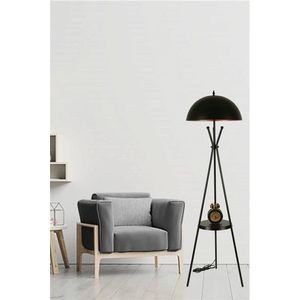 Lampadar, Luin, 534LUN4437, Metal, Negru imagine