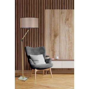 Lampadar, Luin, 534LUN4445, Metal, Aur / Bej imagine