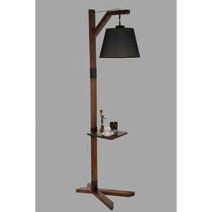 Lampadar, Luin, 534LUN3673, Lemn, Negru imagine