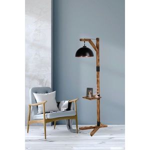 Lampadar, Luin, 534LUN3678, Lemn, Negru imagine
