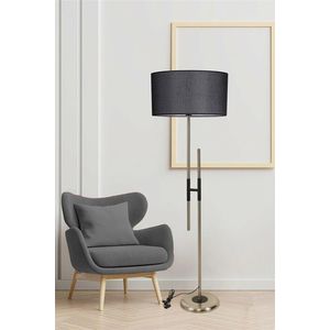 Lampadar, Luin, 534LUN4325, Metal, Negru imagine