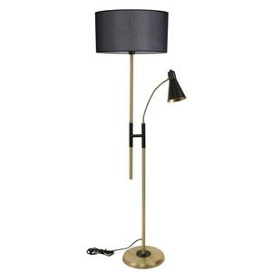 Lampadar, Luin, 534LUN4279, Metal, Negru imagine