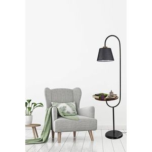Lampadar, Luin, 534LUN3553, Metal, Negru imagine