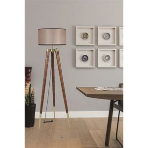Lampadar, Luin, 534LUN4396, Corp din carpen, Bej / Nuc imagine