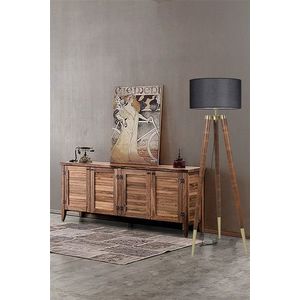 Lampadar, Luin, 534LUN4394, Corp din carpen, Nuc negru imagine