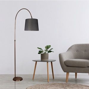 Lampadar, Luin, 534LUN3193, Metal, Crom / Negru imagine