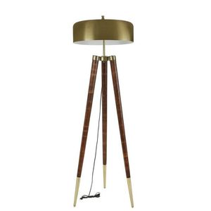 Lampadar, Luin, 534LUN4390, Corp din carpen, Aur / Nuc imagine