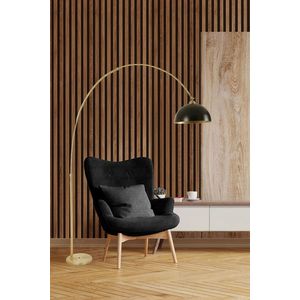 Lampadar, Luin, 534LUN4257, Metal, Aur/Negru imagine