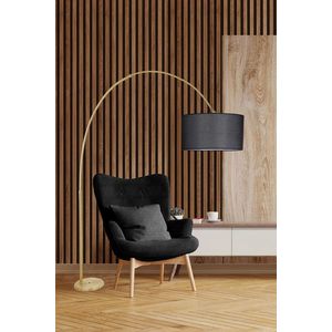 Lampadar, Luin, 534LUN4261, Metal, Negru imagine
