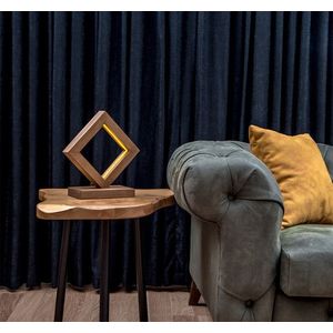 Lampa de masa, Lustro, 812LST1405, Lemn de brad, Maro imagine
