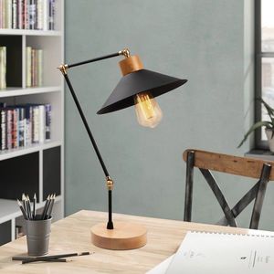 Lampa de masa, Noor, 525NOR2120, Metal, Negru imagine