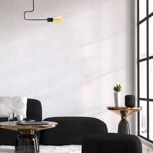 Lustra, Opviq, 892OPV1430, Metal, Negru imagine