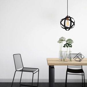 Lustra, Opviq, 892OPV1535, Metal, Negru/Maro antic imagine