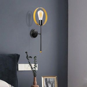 Aplica de perete, Opviq, 892OPV1241, Fier, Aur/Negru imagine
