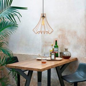 Lustra, Opviq, 892OPV1576, Metal, Cupru/Negru imagine