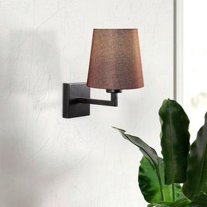 Aplica de perete, Opviq, 892OPV1251, Metal, Negru/Maro imagine