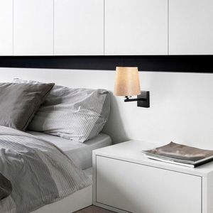 Aplica de perete, Opviq, 892OPV1255, Fier, Negru / Nichel / Crem imagine