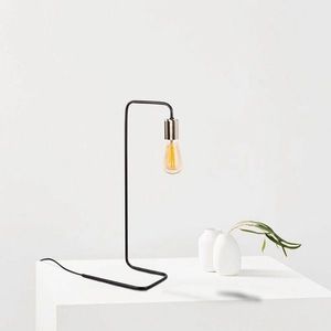 Lampa de masa, Opviq, 892OPV1120, Metal, Negru/Nichel imagine