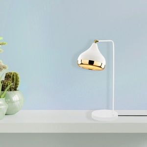 Lampa de masa, Opviq, 892OPV1143, Metal, Alb/Auriu imagine