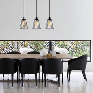 Lustra, Opviq, 892OPV1710, Metal, Negru imagine