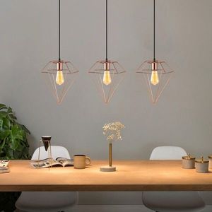 Lustra, Opviq, 892OPV1623, Fier, Cupru imagine