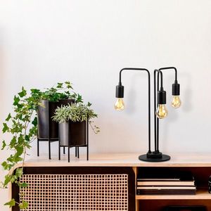 Lampa de masa, Opviq, 892OPV1144, Metal, Negru imagine