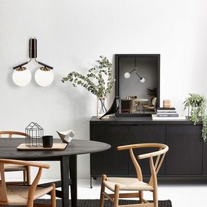 Aplica de perete, Opviq, 892OPV1242, Fier, Aur/Negru imagine