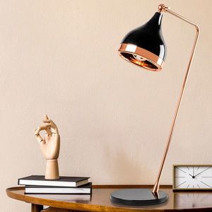 Lampa de masa, Opviq, 892OPV1149, Metal, Negru/Cupru imagine