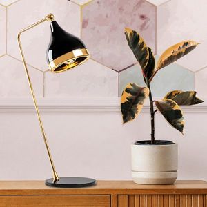 Lampa de masa, Opviq, 892OPV1150, Metal, Negru imagine