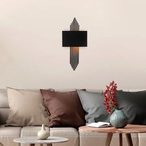 Aplica de perete, Opviq, 892OPV1362, Metal, Negru imagine