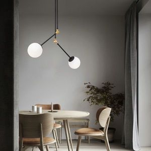 Lustra, Opviq, 892OPV1407, Metal, Alb/Negru imagine