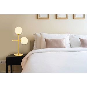 Lampa de masa, Opviq, 892OPV1834, Metal, Auriu imagine