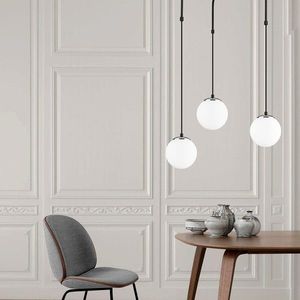 Lustra, Opviq, 892OPV1472, Metal, Alb/Negru imagine