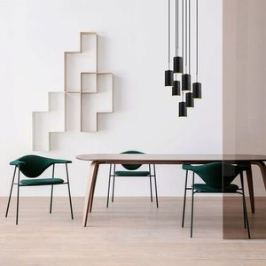 Lustra, Opviq, 892OPV1655, Metal, Negru/Nichel imagine