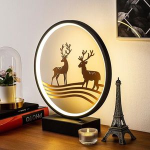 Lampa de masa, Shadow, 526SHD1136, Metal, Negru/Cupru imagine