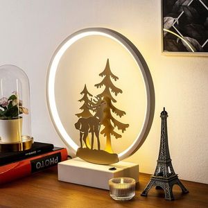 Lampa de masa, Shadow, 526SHD1146, Metal, Alb/Auriu imagine