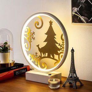 Lampa de masa, Shadow, 526SHD1141, Metal, Alb/Auriu imagine