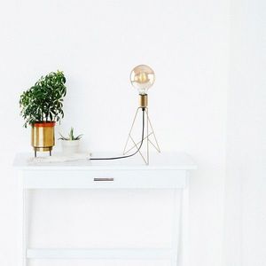 Lampa de masa, Sheen, 521SHN2223, Metal, Auriu imagine