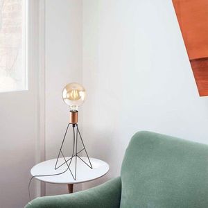 Lampa de masa, Sheen, 521SHN2225, Fier, Negru/Cupru imagine