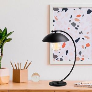 Lampa de masa, Sheen, 521SHN1143, Metal, Negru imagine