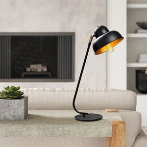Lampa de masa, Sheen, 521SHN2154, Fier, Negru imagine